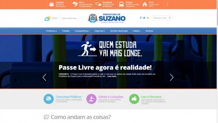 Prefeitura de Suzano lança portal e oferece diversos serviços à população
