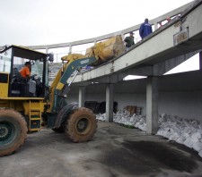 IPT realiza prova de carga nas arquibancadas da Arena Multiuso