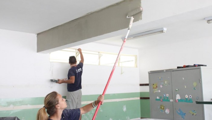 Pacote de reformas de unidades escolares segue em ritmo acelerado