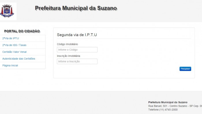 Prefeitura disponibiliza 2ª via do IPTU no site
