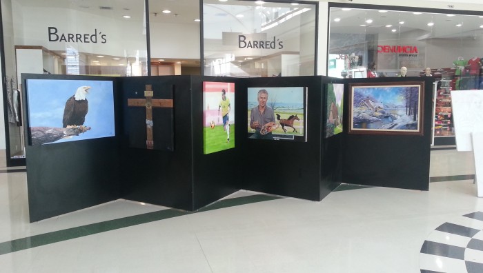 Exposição “Três artistas, três estilos” segue até domingo