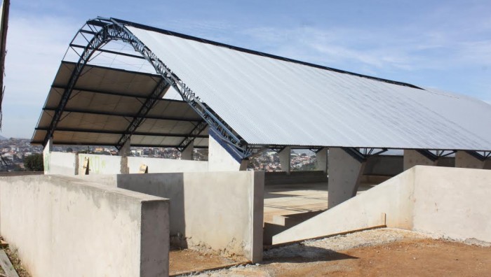 Quadra coberta do Sesc está com 70% das obras concluídas