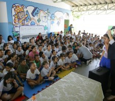 Alunos participam de bate-papo com autora do livro “Sofi, a Pipa Bailarina”