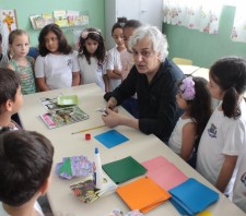 Projeto Artistas do Futuro visita escola Carlos Ferreira de Aguiar