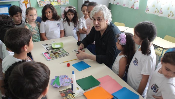 Projeto Artistas do Futuro visita escola Carlos Ferreira de Aguiar