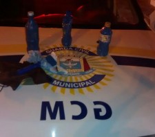 GCM detém em flagrante pichador no Centro de Suzano