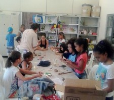 Crianças participam de Oficina de Construção de Instrumentos