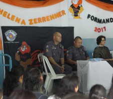 Prefeito de Suzano-SP prestigia trabalho do Proerd em Palmeiras e indica possibilidade de expansão