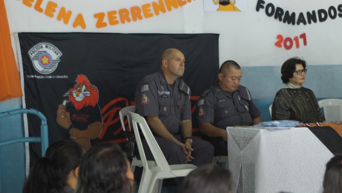 Prefeito de Suzano-SP prestigia trabalho do Proerd em Palmeiras e indica possibilidade de expansão