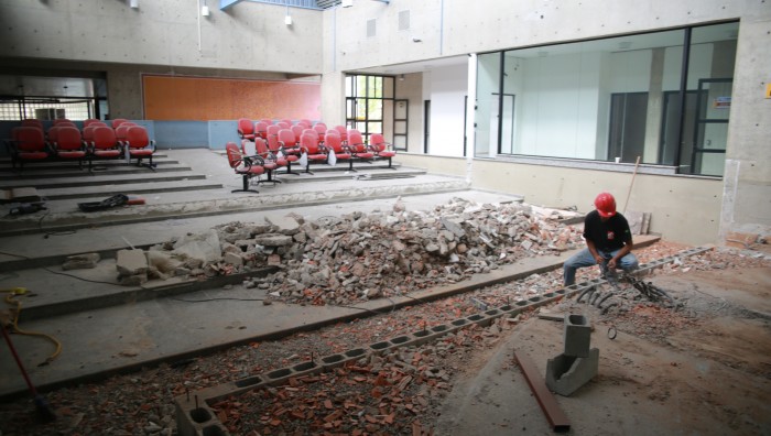 Antigo plenário da Câmara recebe obras para se tornar ‘Cine Teatro’