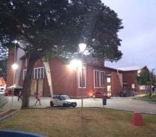 Luminárias da Praça João Pessoa recebem novas lâmpadas de LED
