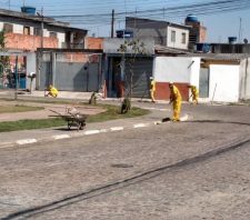 Serviços de zeladoria são realizados em diversos pontos de Suzano
