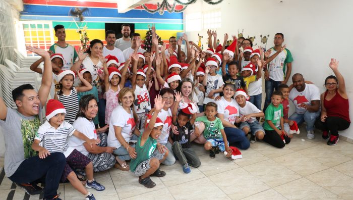 Crianças da Aamae realizam homenagem ao Fundo Social