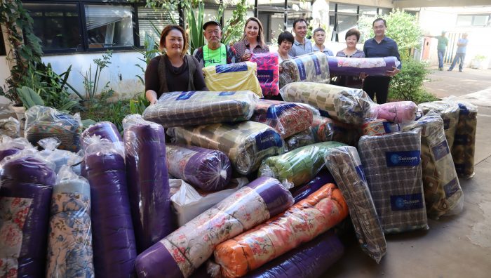 Fundo Social recebe 2,4 toneladas de alimentos e mais de 300 itens de roupas de cama