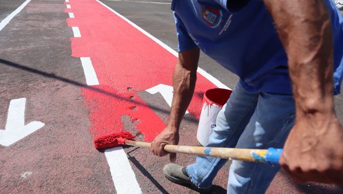 Pista de caminhada do Largo da Feira é revitalizada