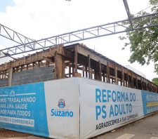 Obra de reforma e ampliação do PS Adulto está 40% concluída