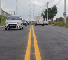 Último trecho da avenida Francisco Marengo recebe nova sinalização