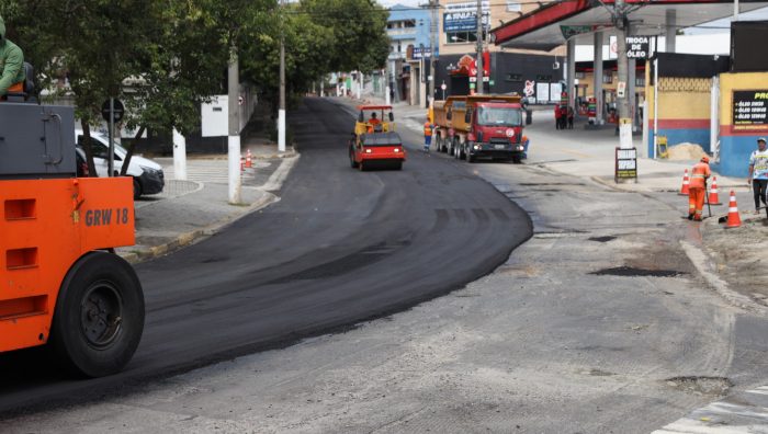 Rua Baruel tem mais uma etapa de nova pavimentação concluída