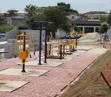 Obras de praças no Jardim Colorado estão 70% prontas