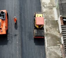 Jardim Nazareth recebe serviços de manutenção asfáltica