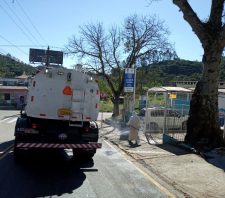 Nova desinfecção de vias públicas avança para centro expandido e Palmeiras