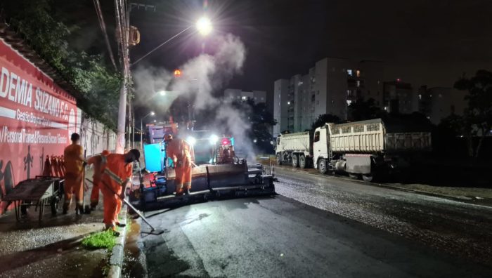 Obras de pavimentação na Armando Salles seguem até março