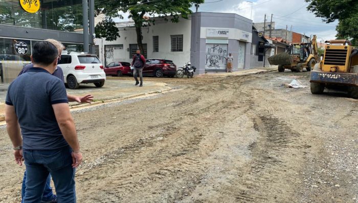 Obra de revitalização da rua Antônio Renzi Primo entra na reta final