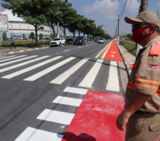 Com novo asfalto e revitalizada, avenida Brasil passa por vistoria