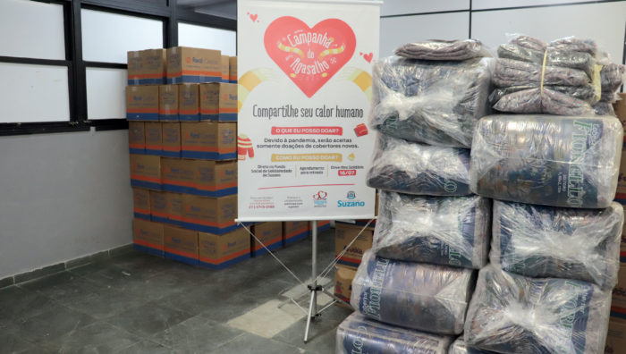 Fundo Social de Solidariedade recebe doação de 115 cobertores