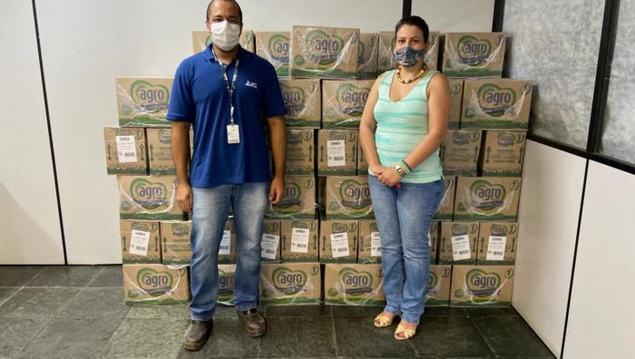 Fundo Social recebe doação de uma tonelada de alimentos