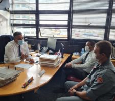 Gabinete recebe visita de comando do Corpo de Bombeiros