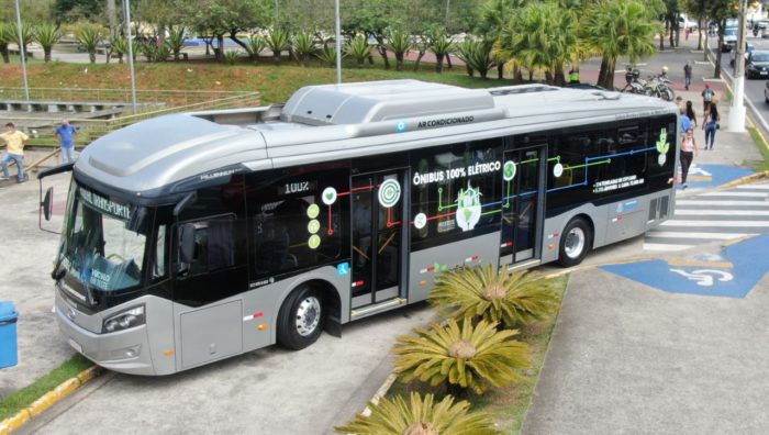 Suzano apresenta primeiro ônibus elétrico do transporte público da região