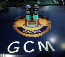 GCM flagra depredação de fachada de comércio no centro de Suzano