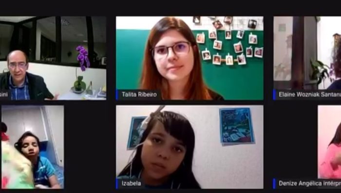 ‘Cola aí na Live’ aborda a felicidade com estudantes da rede municipal