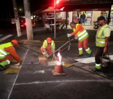 Avenida Brasília recebe sinalização de trânsito
