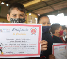 Projeto ‘Bombeiro na Escola’ promove última aula para alunos do Jardim Maitê