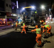 Recapeamento da rua Benjamin Constant deve terminar nesta semana