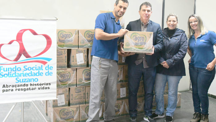 Fundo Social de Suzano recebe doação de cem cestas básicas
