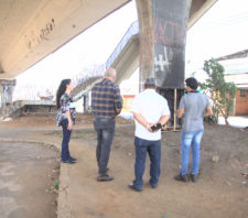 Prefeitura inicia trabalho de revitalização do viaduto Ryu Mizuno