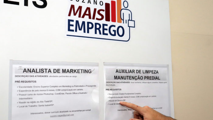 Projeto divulga 55 vagas de emprego para formados no Ensino Médio