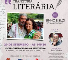 Projeto ‘Sarau do Binho’ é atração de nova ‘Trajetória Literária’