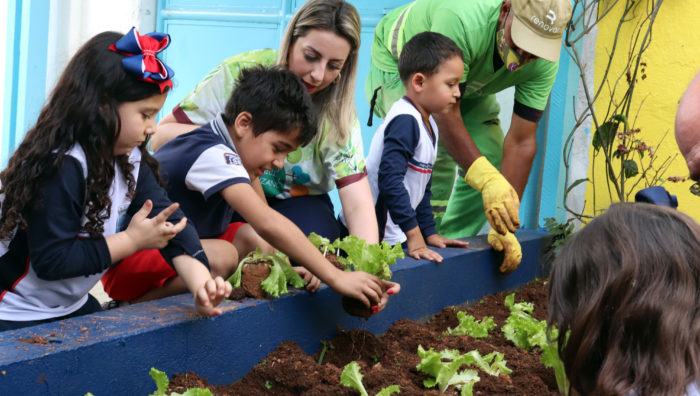 Escola da Cidade Edson ganha pomar e horta educativa