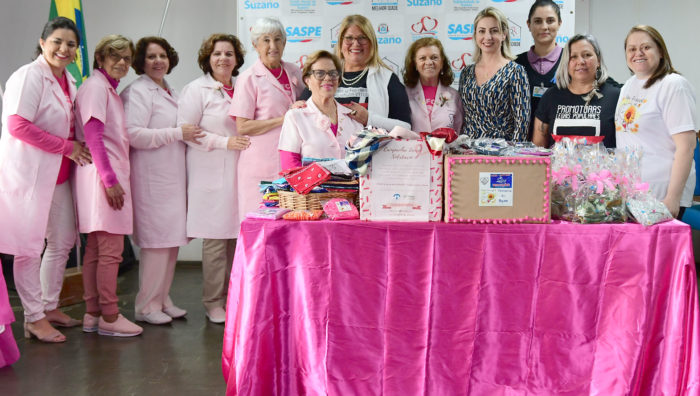 Saspe realiza entrega de 272 lenços para Rede Feminina de Combate ao Câncer