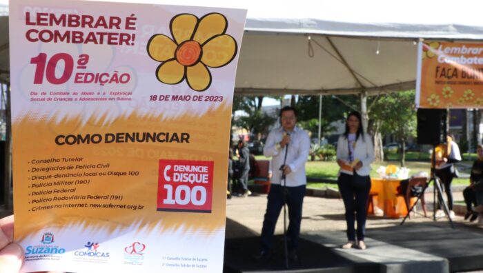 Praça João Pessoal recebe ação contra abuso sexual de crianças e adolescentes