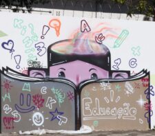 Sede da Sabesp em Suzano recebe ação do projeto Arte Pública