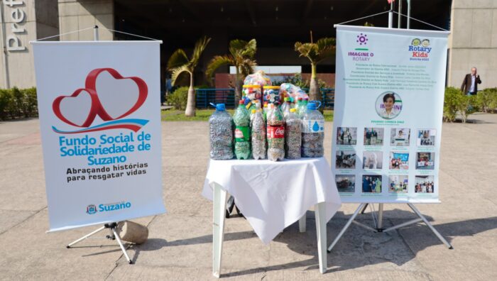 Fundo Social de Suzano recebe doações de lacres e tampinhas do Rotary