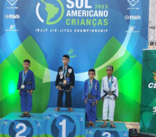 Atletas mirins de Suzano conquistam seis medalhas em campeonato de jiu-jítsu