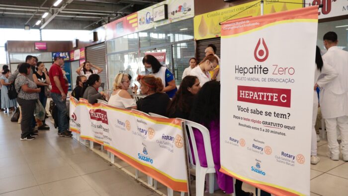 Saúde realiza ação especial com o Rotary de combate à hepatite