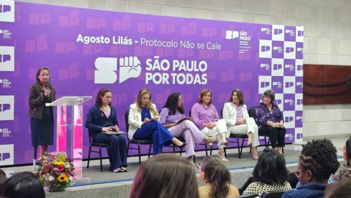 Primeira-dama prestigia encerramento da campanha estadual ‘Agosto Lilás’