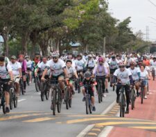 Passeio Ciclístico de Suzano tem recorde de público e arrecada 800 quilos de alimentos